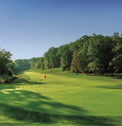 A hole at the Lodge of Four Seasons