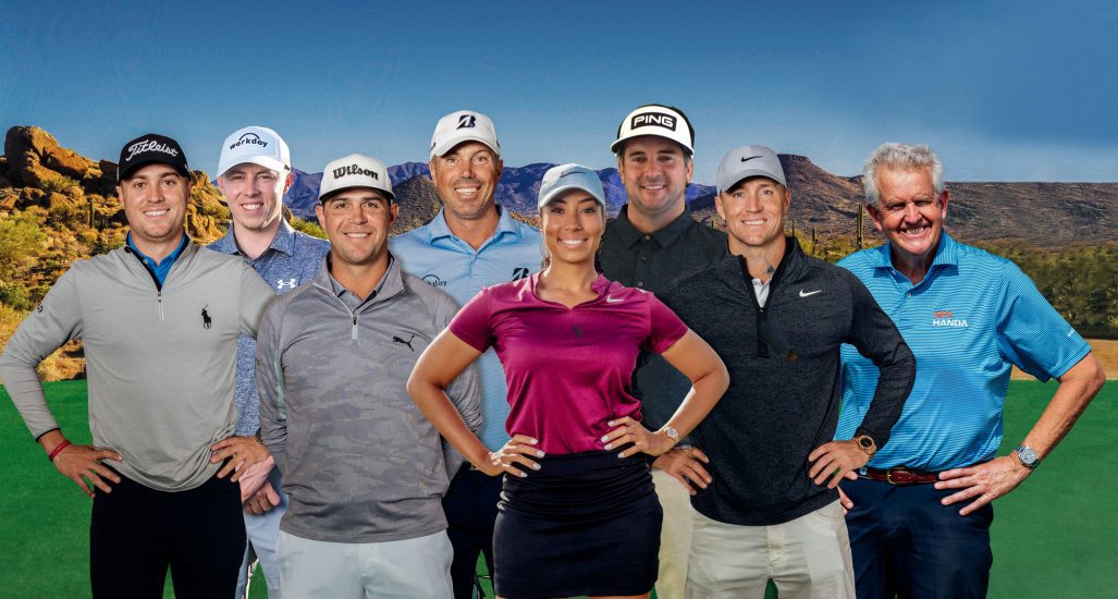 Team Troon: Justin Thomas, Gary Woodland, Matt Fitzpatrick, Bubba Watson, Matt Kuchar, Alex Noren, Cheyenne Woods, Colin Montgomerie