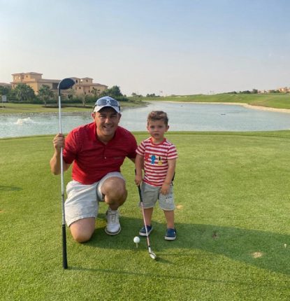 Josh and Jack North at Madinaty Golf Club