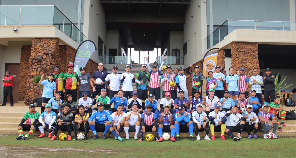 Team photo at FootGolf Malaysia Open 2022