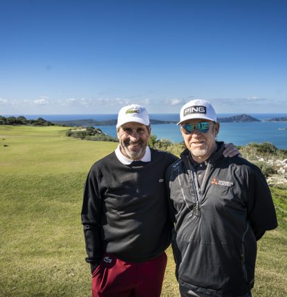 José María Olazábal and Miguel Ángel Jiménez at Costa Navarino