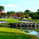 Green near water at Burnt Store Marina Golf Club