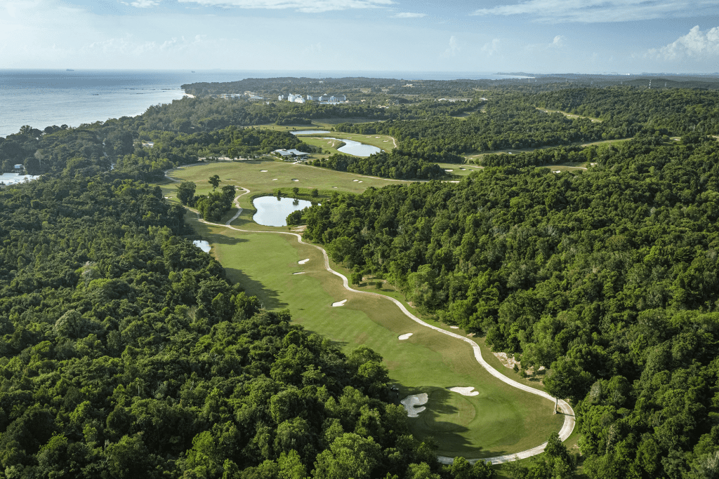 Aerial view of the Valley Course at Els Club Desaru Coast 