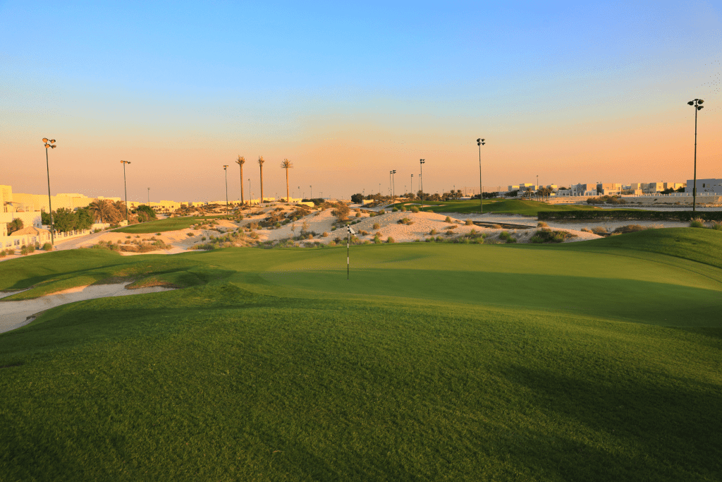 The golf course at Royal Golf Club in Bahrain