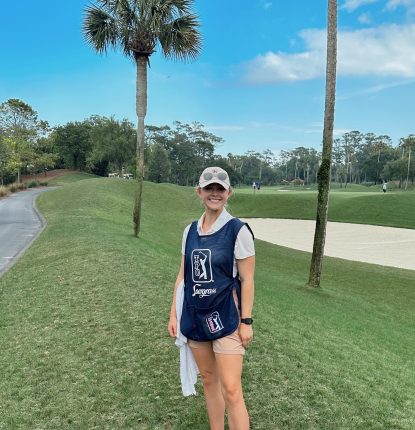 Elly Carlson - Caddie at TPC Sawgrass