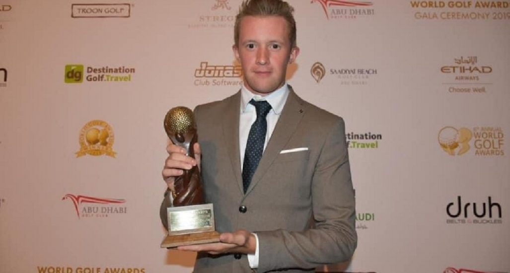 Adam Dutson at the World Golf Awards