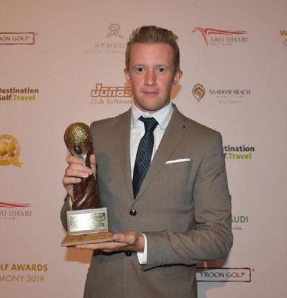 Adam Dutson at the World Golf Awards