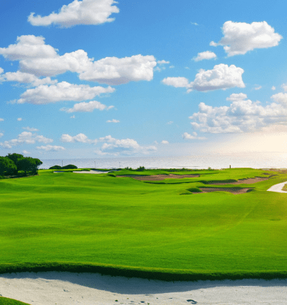 a view of the golf course at Al Houara Golf Club